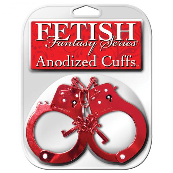 Fetish Fantasy Anodized Cuffs Red