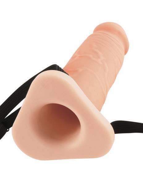 8 Inches Silicone Hollow Extension Beige - Candysoyummy Adult Store