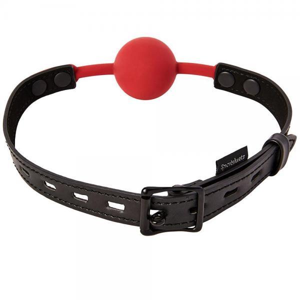 Sportsheets Saffron Ball Gag Black Red