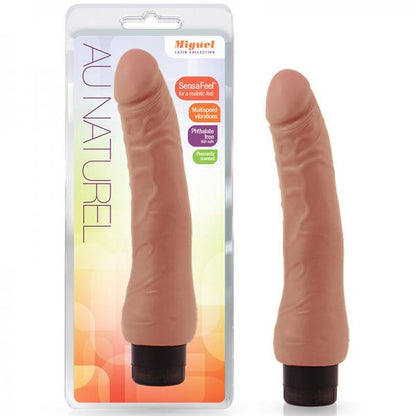 Miguel Dual Density Brown Vibrating Dildo