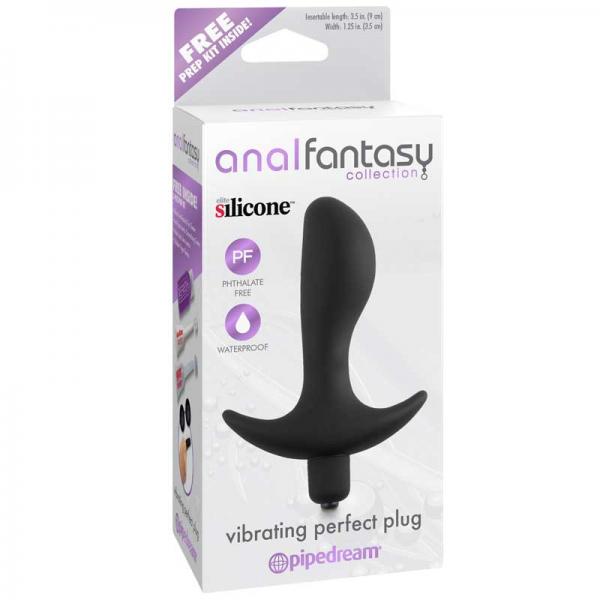 Anal Fantasy 'Vibrating 'Perfect Plug Black