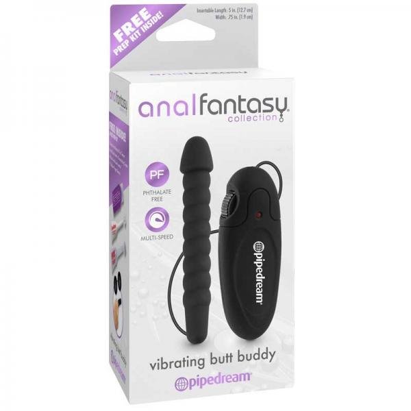 Anal Fantasy Vibrating Butt Buddy Black - Candysoyummy Adult Entertainment Store