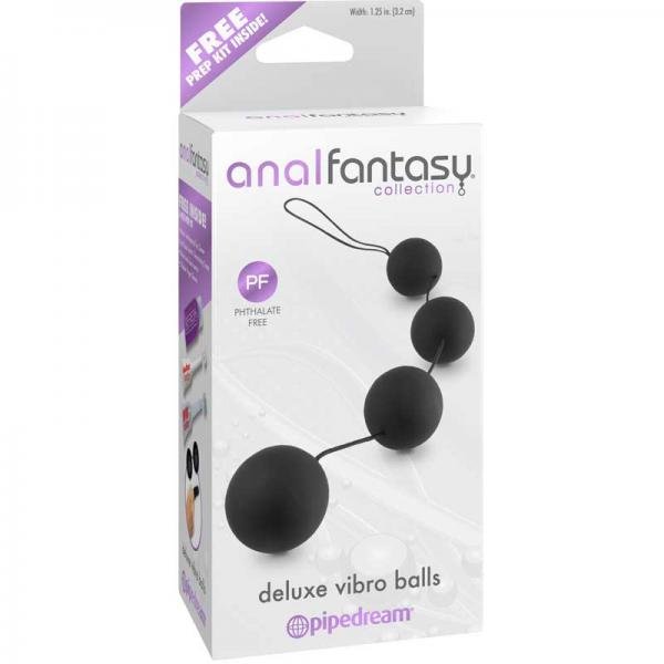 Anal Fantasy Deluxe Vibro Balls Black - Candysoyummy Adult Entertainment Store