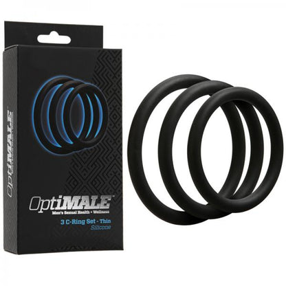 Optimale 3 Silicone C-Ring Set Thin Black