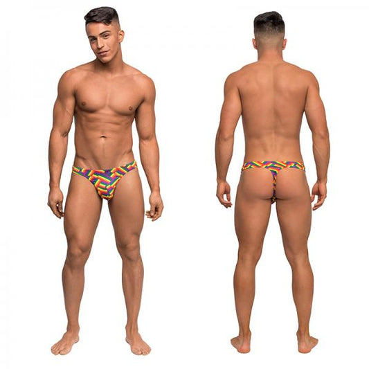 Male Power Pride Fest Bong Thong Print L/xl