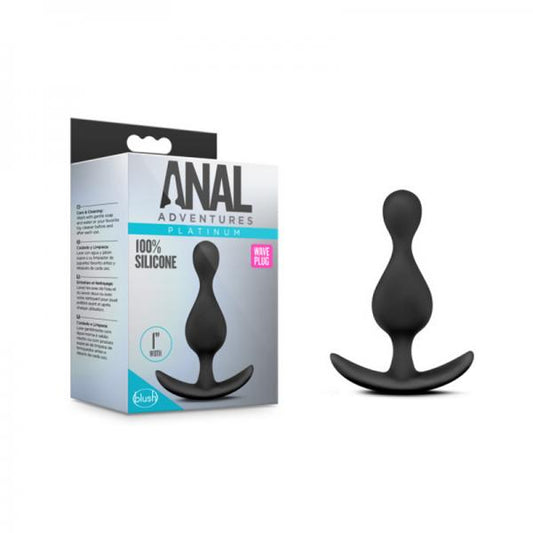 Anal Adventures Platinum "Wave" Plug