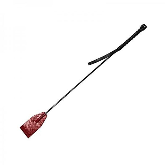 Leather Riding Crop Burgunday & Black Accessories